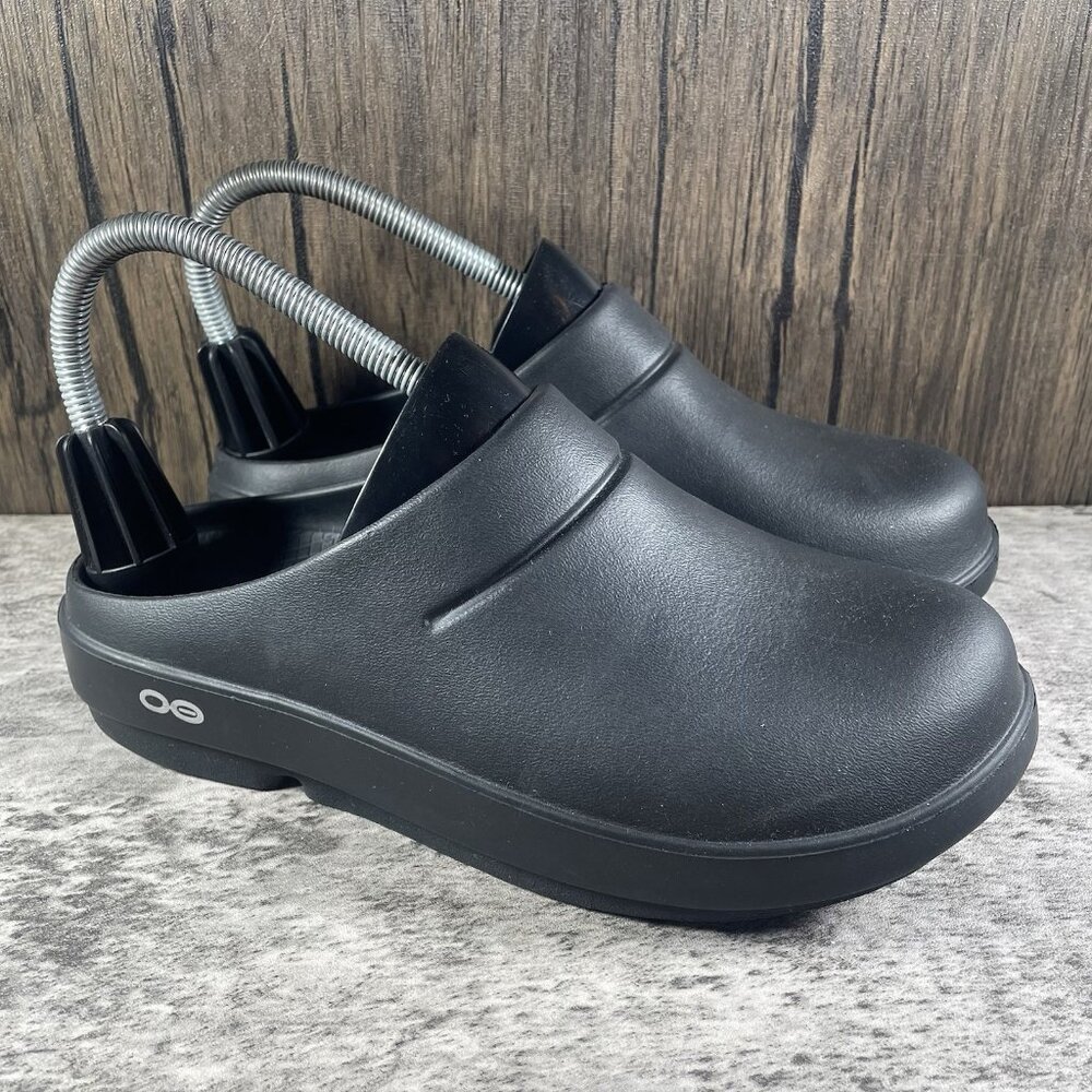 OOFOS Black Slip-On Women's Clog Mules